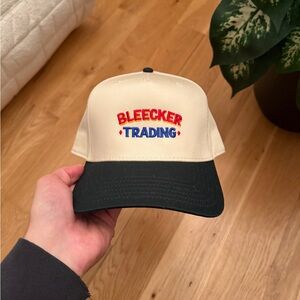 Bleecker Trading NYC Trading Card Hobby Shop Hat - Otto, Green & Cream Color